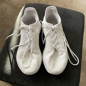 Adidas white sneakers - worn less than 5 times